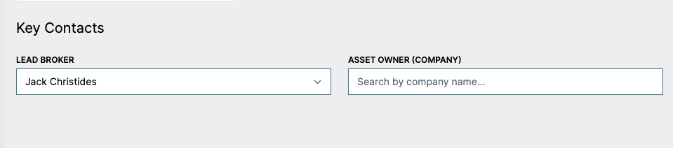 Asset Owner Interface
